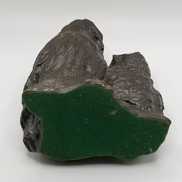 Vintage Owl Collection Otagiri Stoneware Bronze Pair Cryptomeria Wood Figurine - Picture 2 of 16